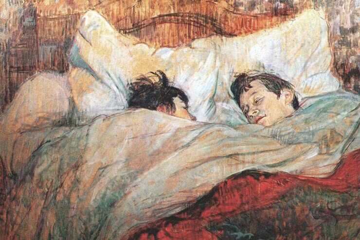 W łóżku (Henri de Toulouse-Lautrec, 1893, Musée d'Orsay)