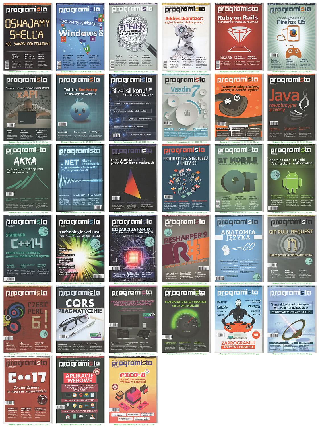Magazyn Programista - 33 numery (2012-2017)