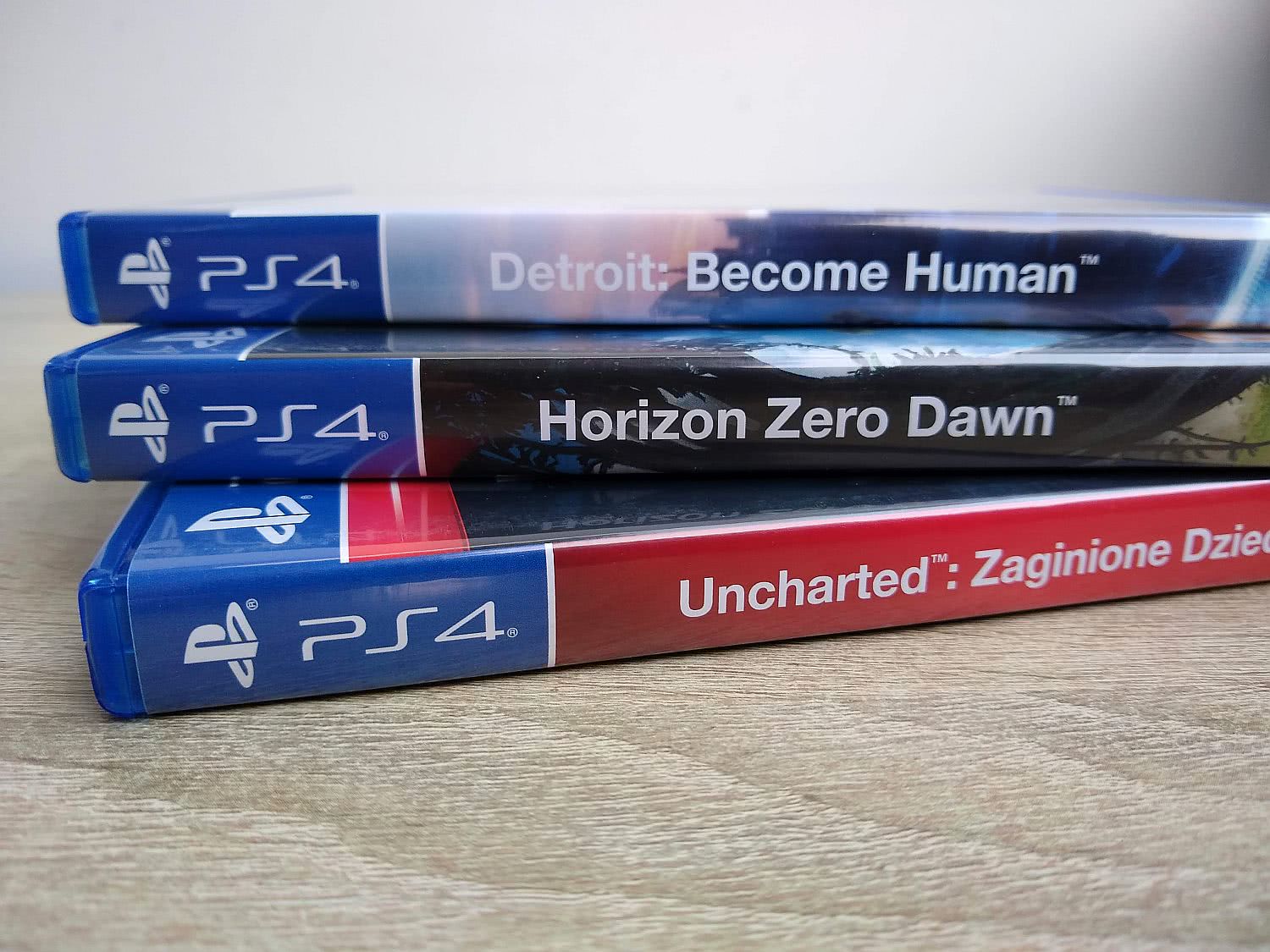 GRY PS4: Detroit: Become Human + Horizon Zero Dawn + Uncharted Zaginione Dziedzictwo