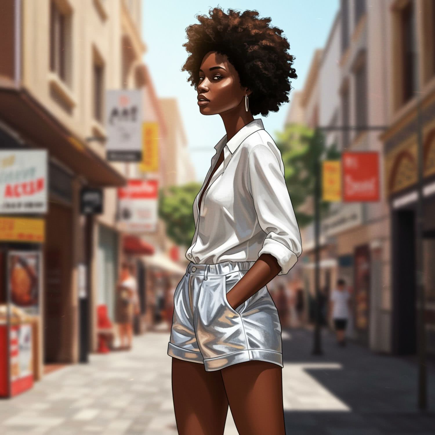 Ilustracja poglądowa do artykułu w kategorii MODNE SZORTY - DAMSKIE SPODENKI