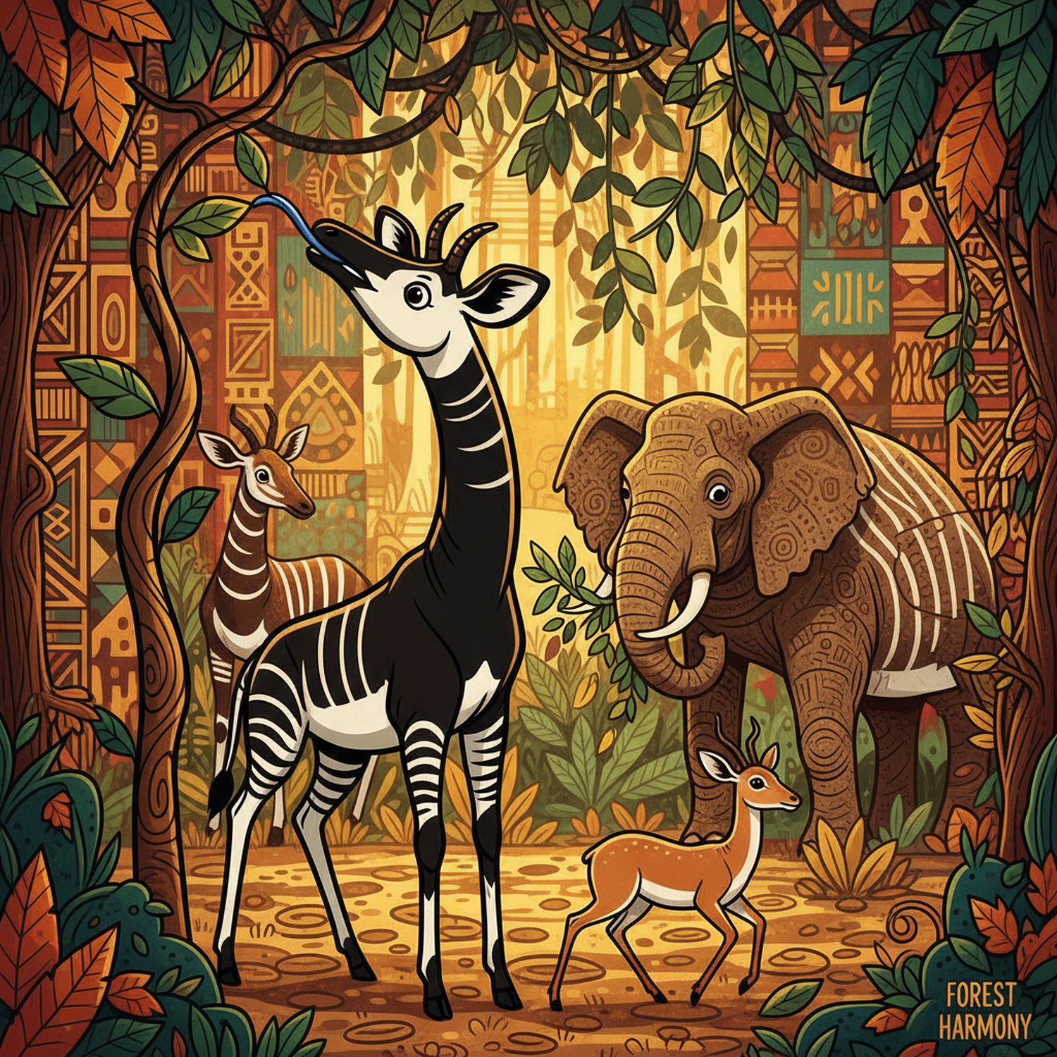 AI Generated Image - Afrykański Świat Zwierząt