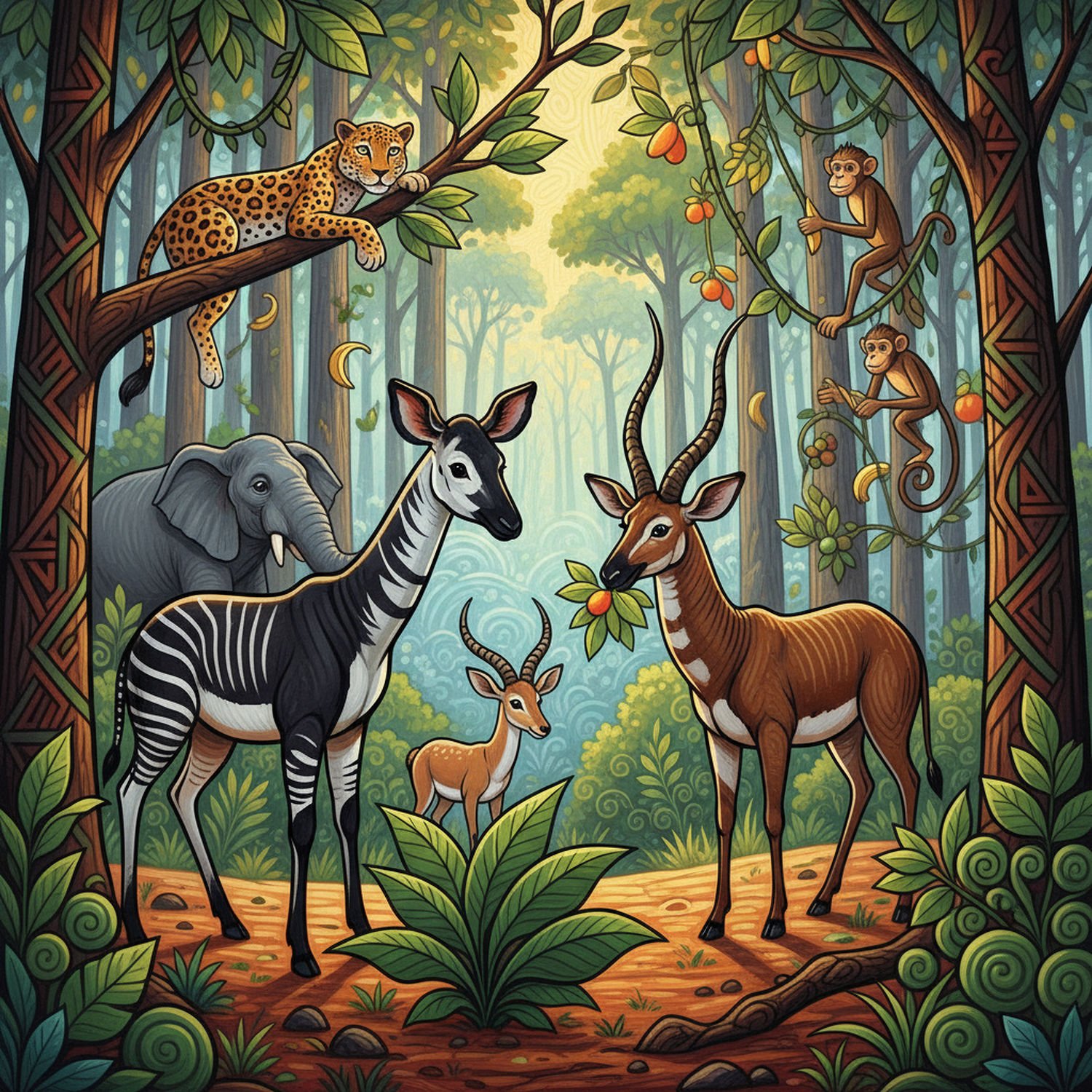 AI Generated Image - Afrykański Świat Zwierząt