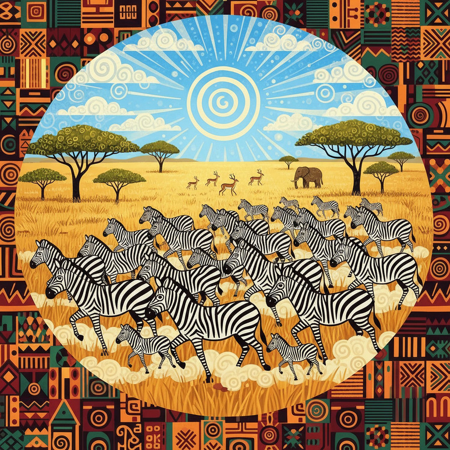 AI Generated Image - Afrykański Świat Zwierząt