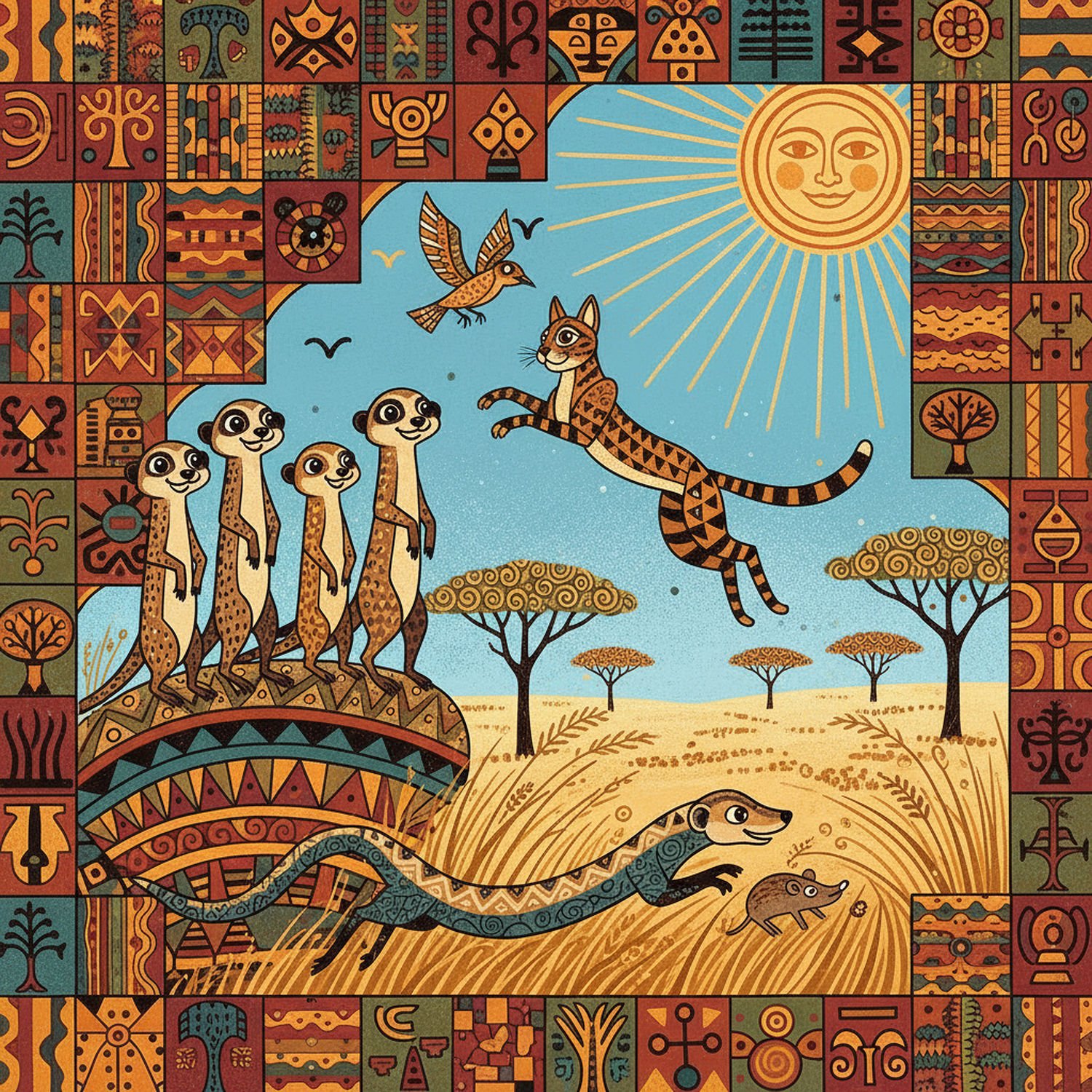 AI Generated Image - Afrykański Świat Zwierząt