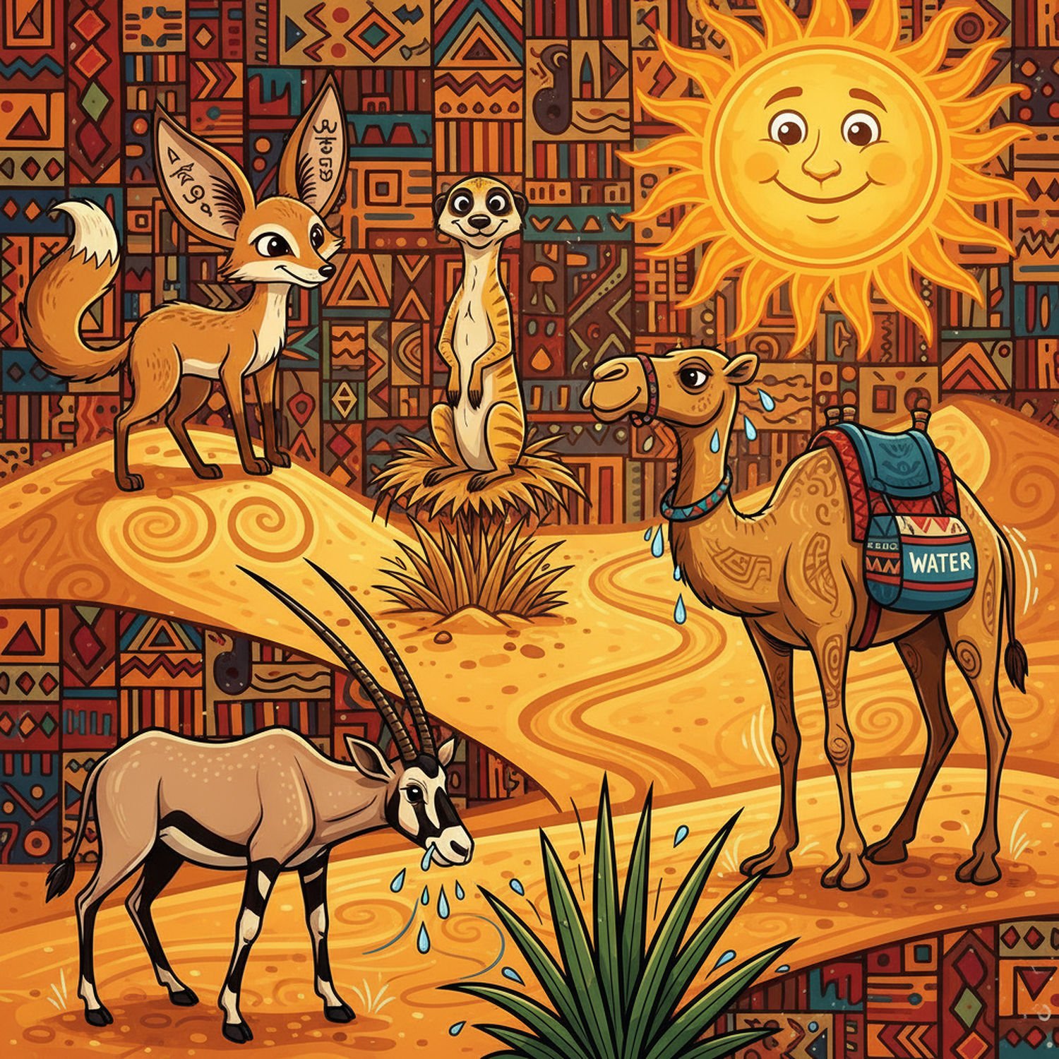 AI Generated Image - Afrykański Świat Zwierząt