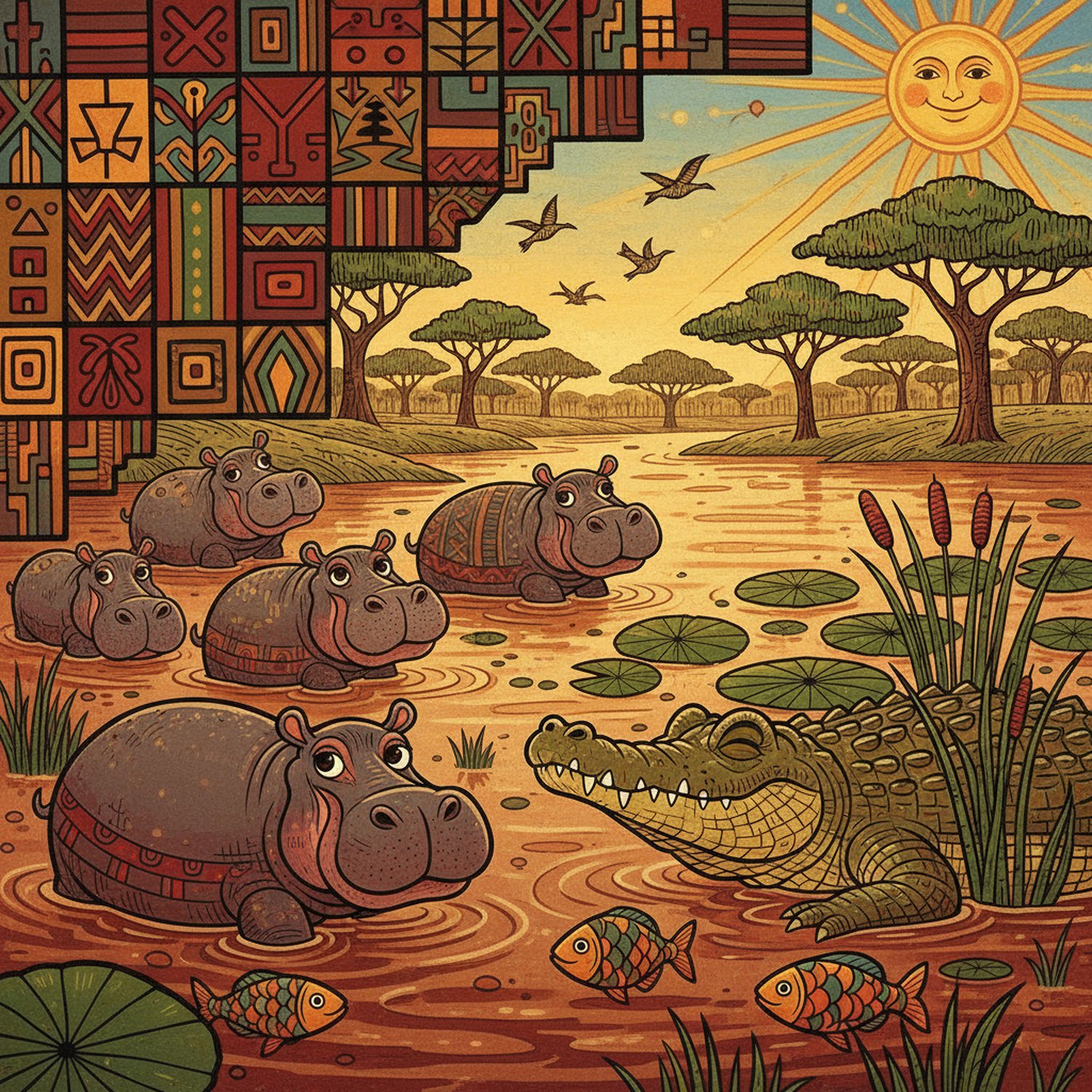 AI Generated Image - Afrykański Świat Zwierząt