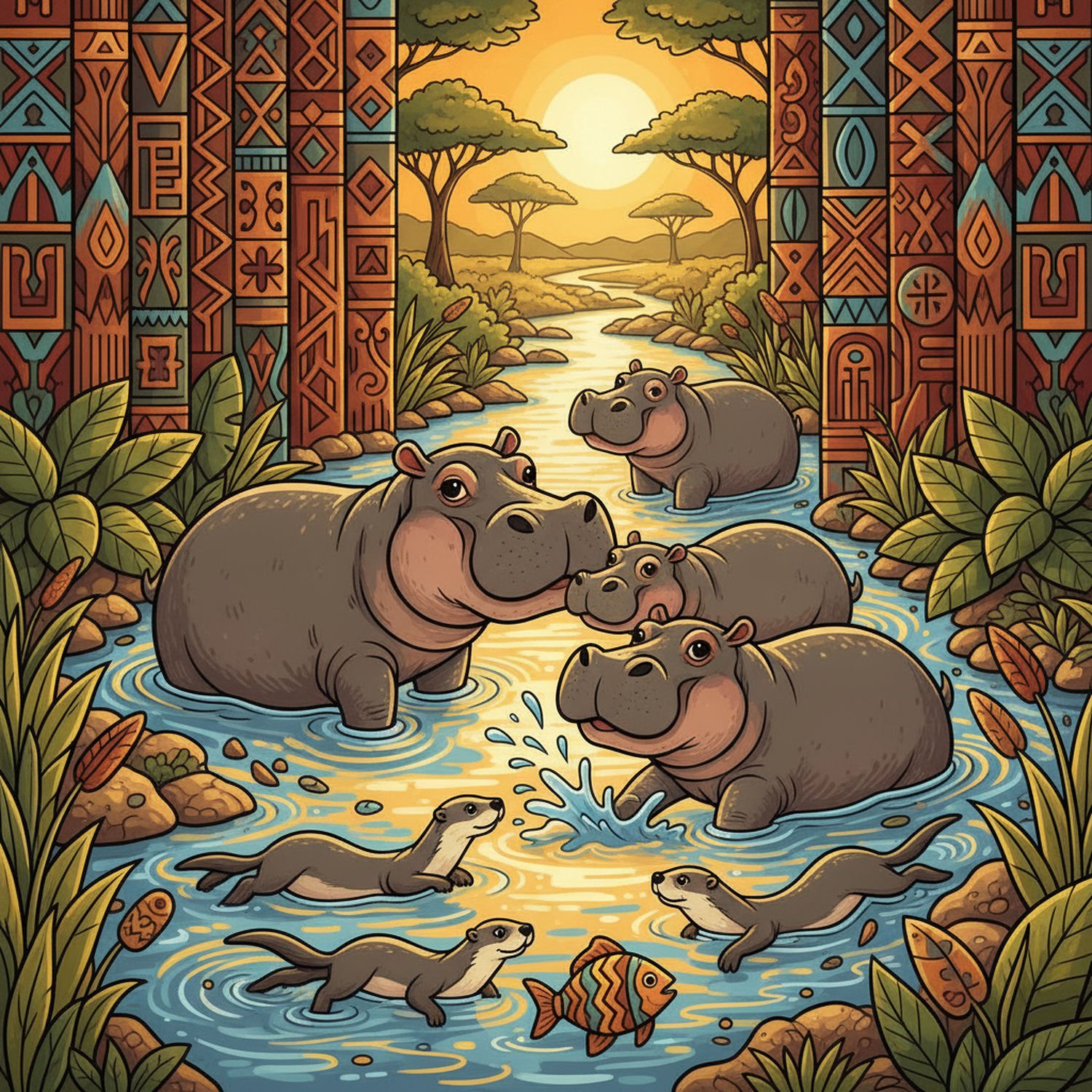 AI Generated Image - Afrykański Świat Zwierząt