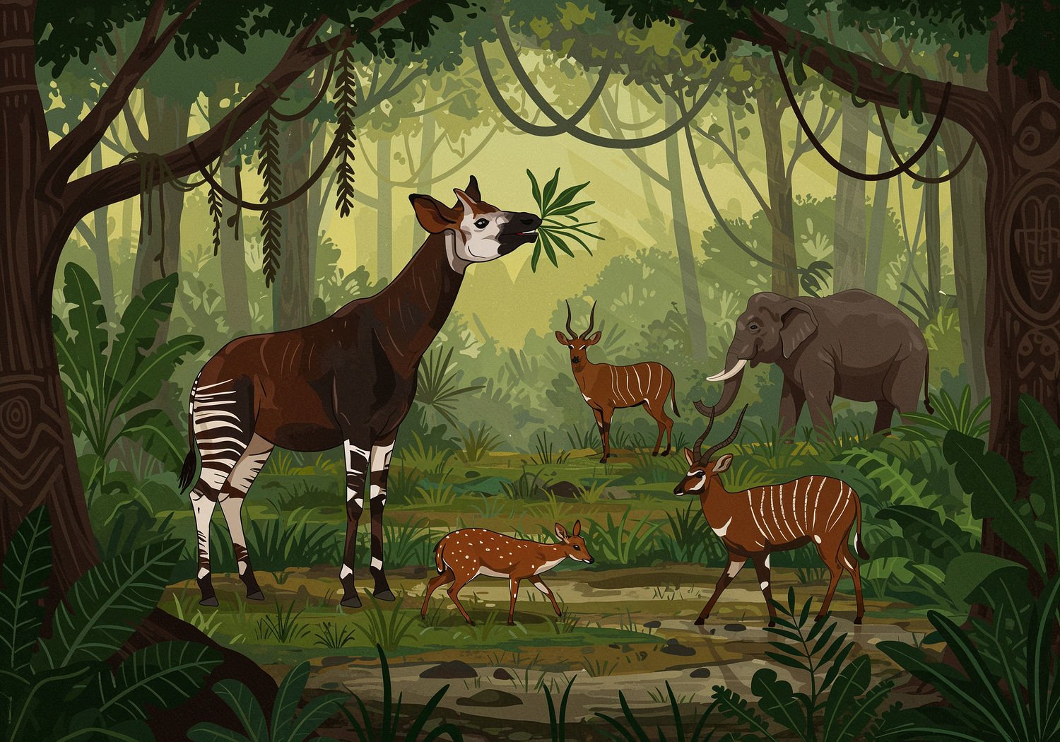 AI Generated Image - Afrykański Świat Zwierząt