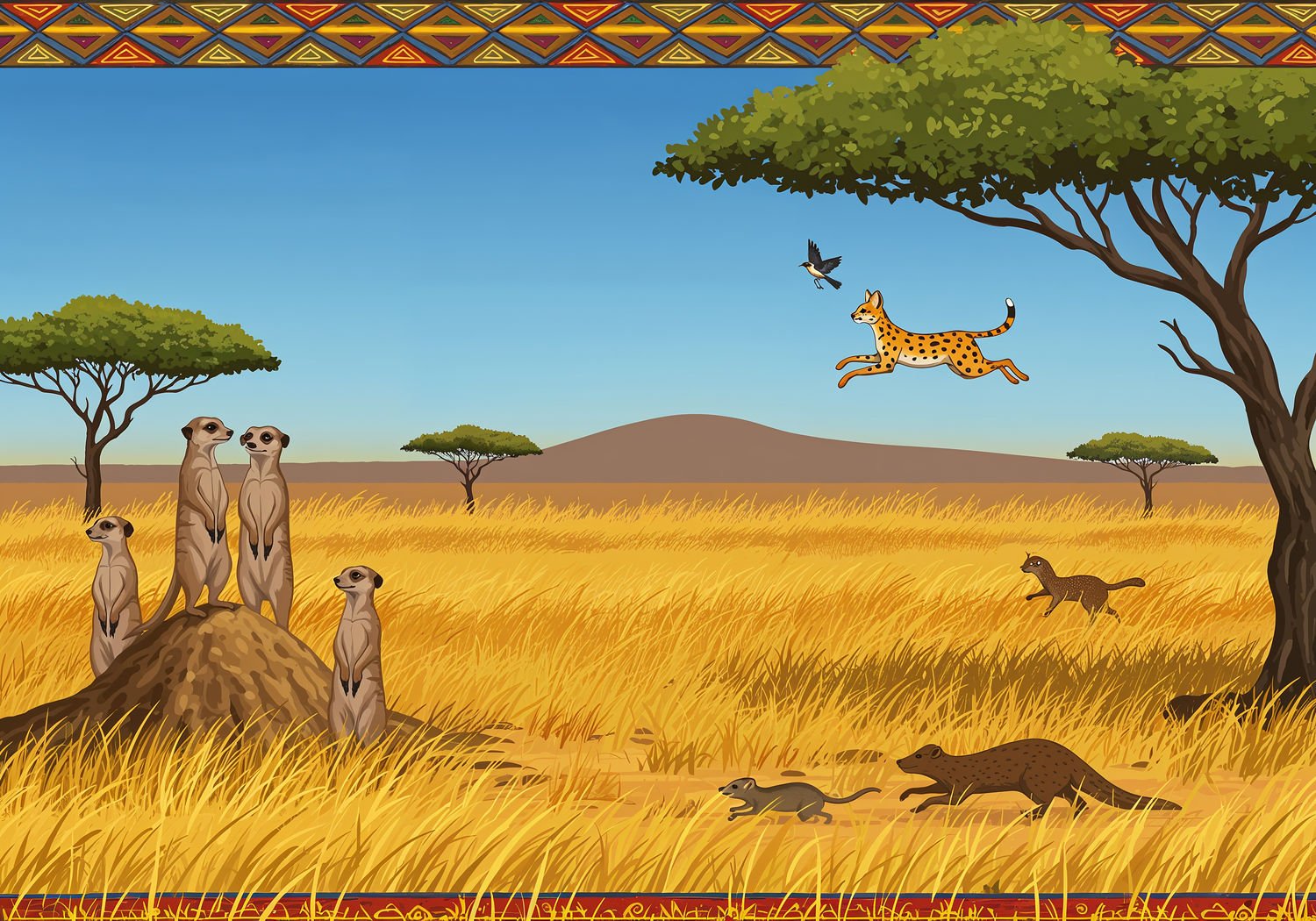 AI Generated Image - Afrykański Świat Zwierząt