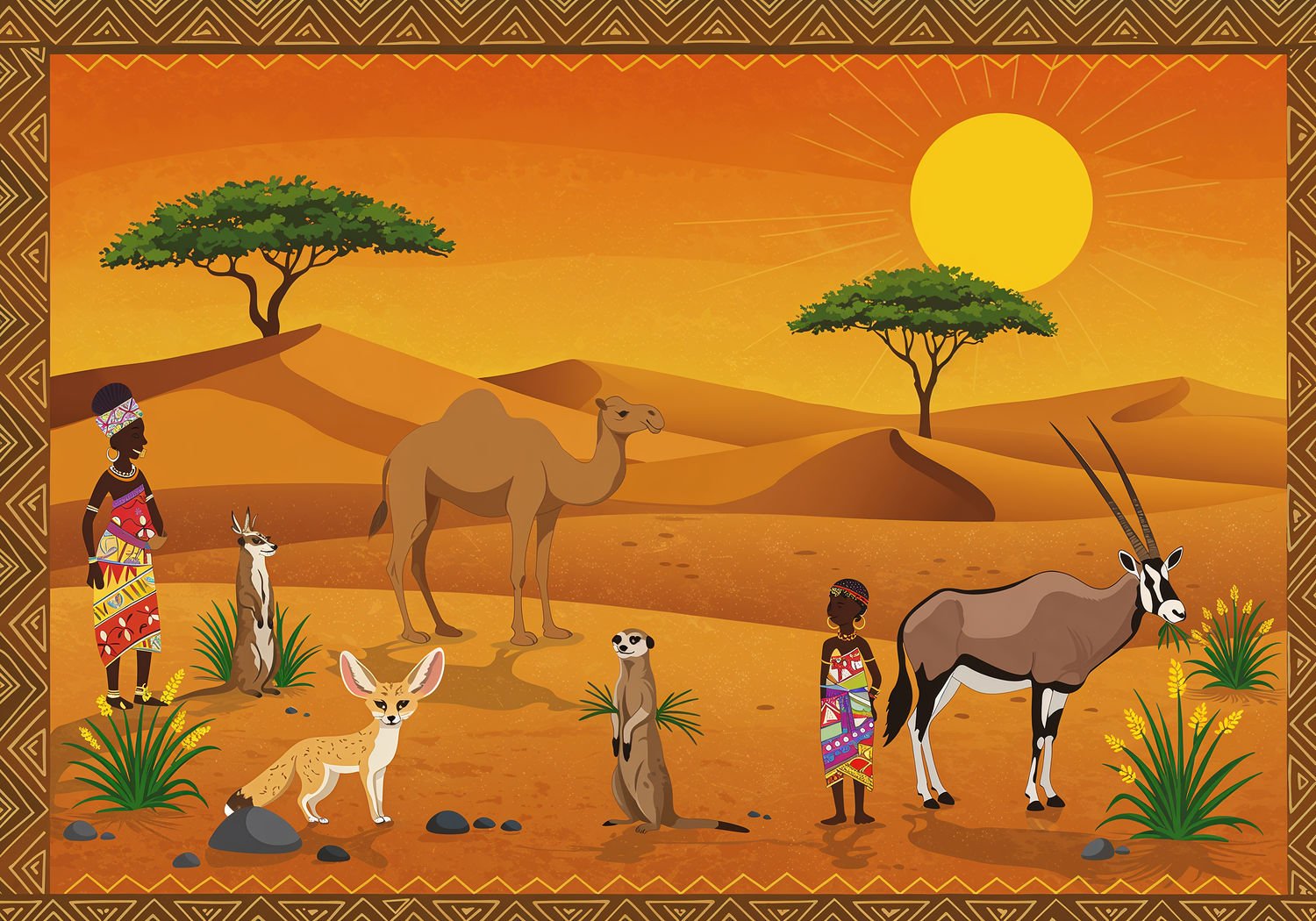 AI Generated Image - Afrykański Świat Zwierząt