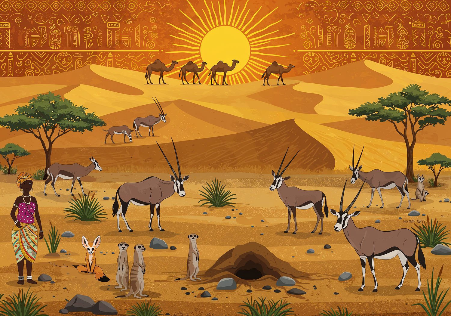 AI Generated Image - Afrykański Świat Zwierząt