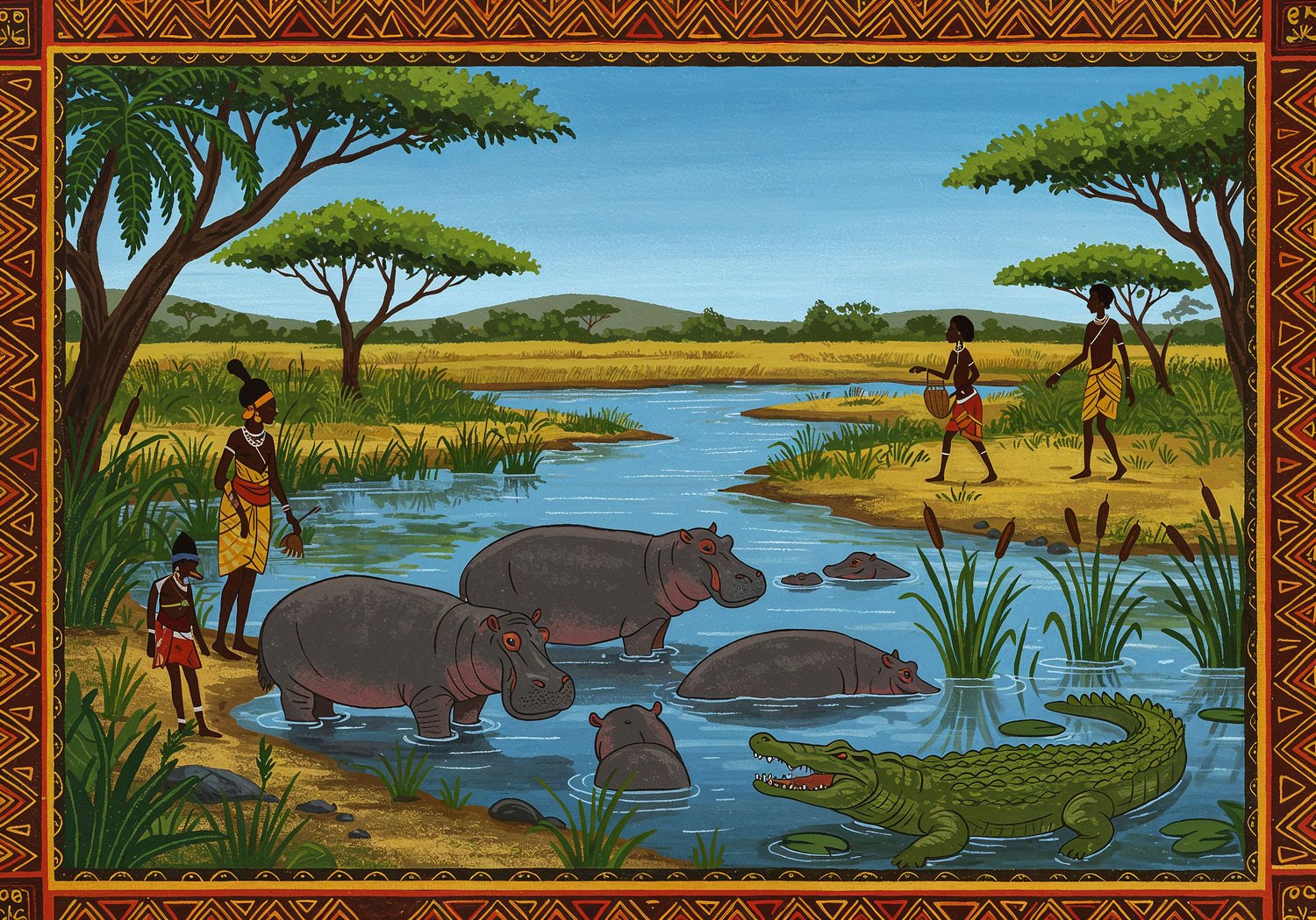 AI Generated Image - Afrykański Świat Zwierząt