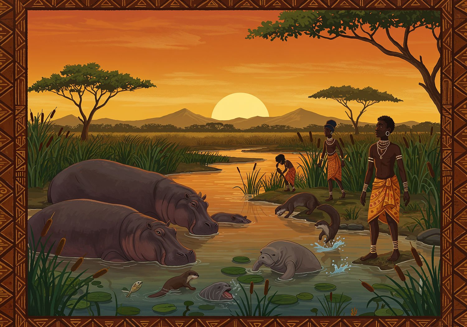 AI Generated Image - Afrykański Świat Zwierząt