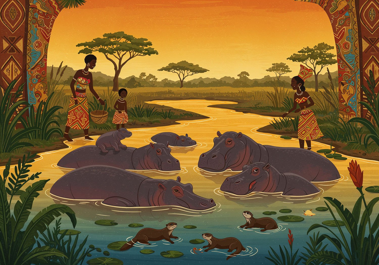 AI Generated Image - Afrykański Świat Zwierząt