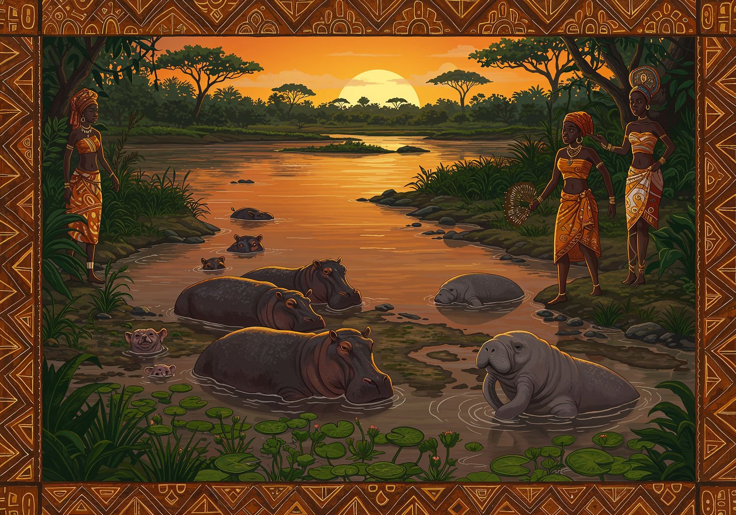 AI Generated Image - Afrykański Świat Zwierząt