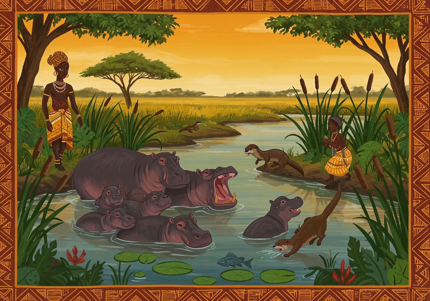 AI Generated Image - Afrykański Świat Zwierząt