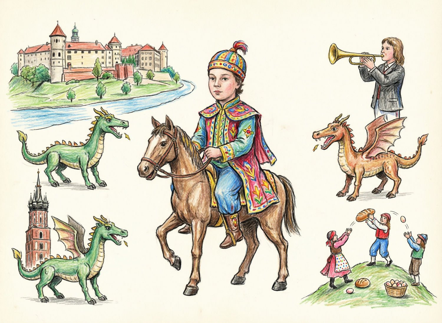 Ilustracja poglądowa do artykułu w kategorii Historia i tradycje. Opowieści i przekazy. Baśnie i Legendy. Kraków i okolice.