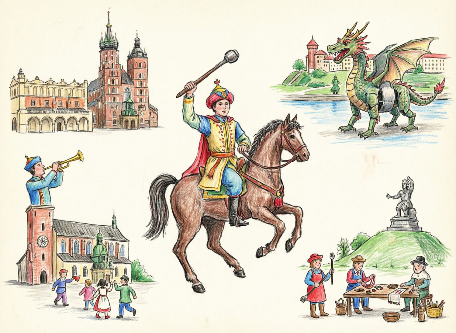 Ilustracja poglądowa do artykułu w kategorii Historia i tradycje. Opowieści i przekazy. Baśnie i Legendy. Kraków i okolice.